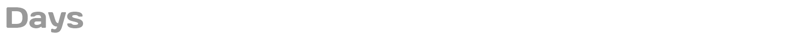 Days font preview