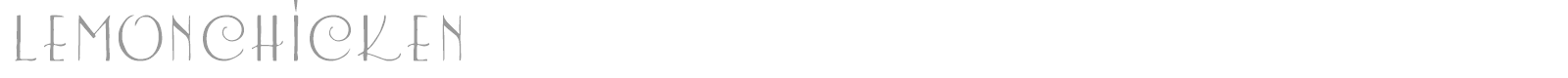Lemon Chicken font preview