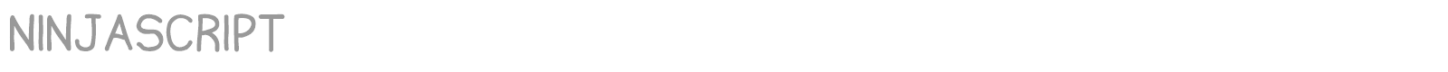 Ninjascript font preview