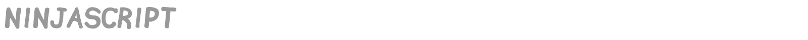 Ninjascript font preview