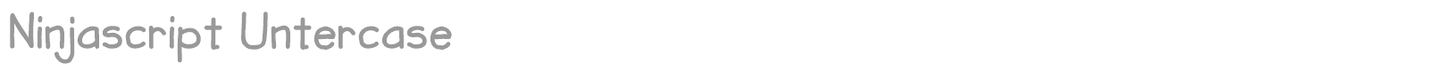 Ninjascript font preview