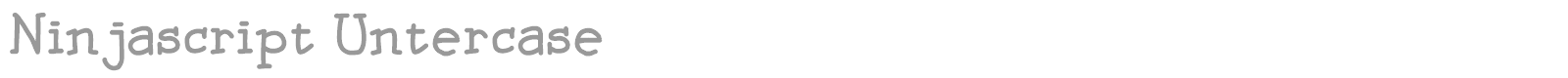 Ninjascript font preview
