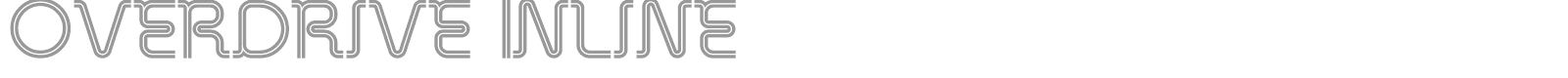 Overdrive Inline font preview