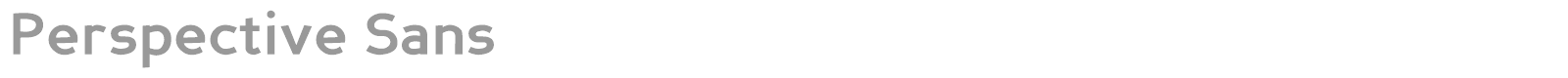 Perspective Sans font preview