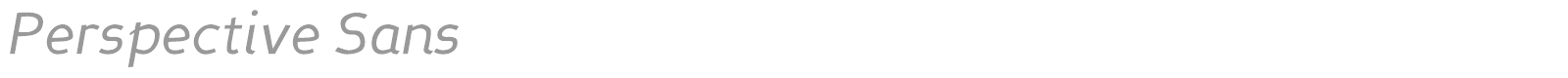 Perspective Sans font preview