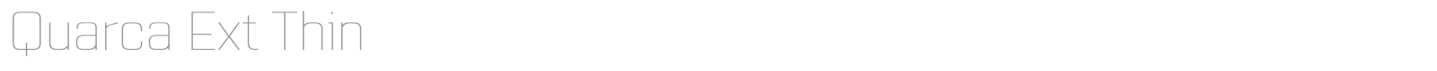 Quarca font preview
