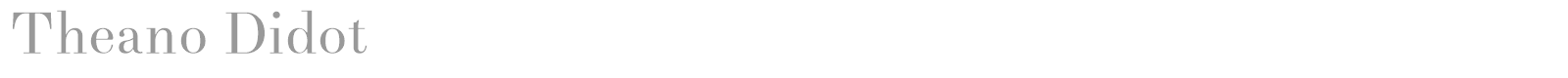 Theano Didot font preview