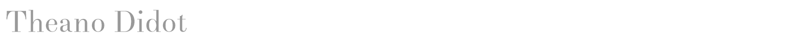 Theano Old Style font preview