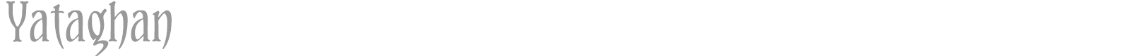 Yataghan font preview