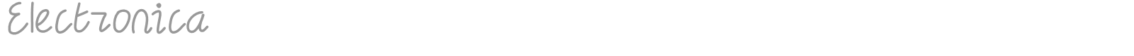Electronica font preview