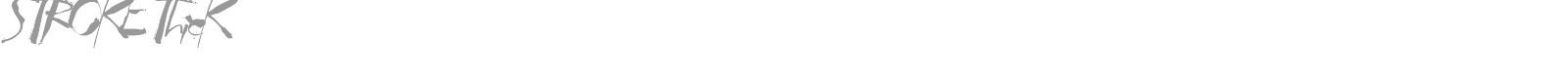 Stroke font preview
