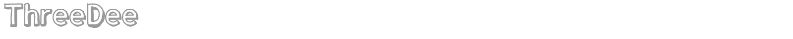 Three Dee font preview