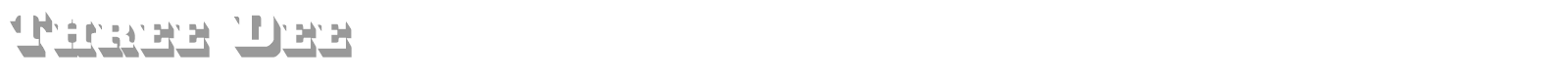 Three Dee font preview