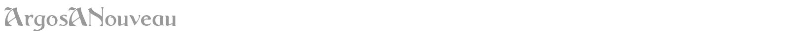 Argos A Nouveau font preview