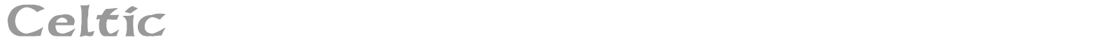 Celtic font preview
