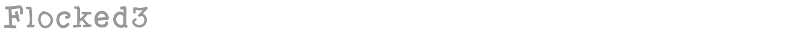 Flocked 3 font preview