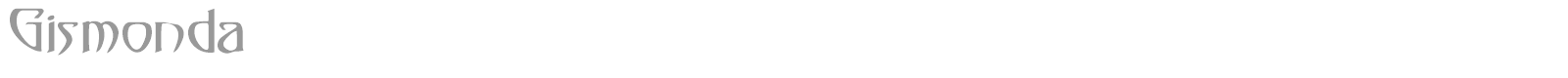 Gismonda font preview