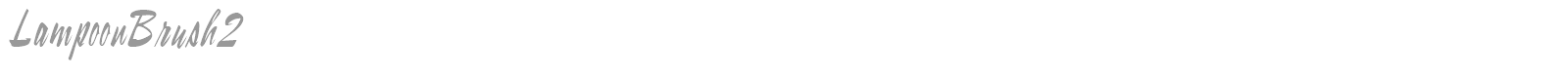 Lampoon Brush font preview