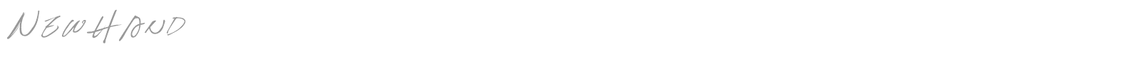 New Hand font preview