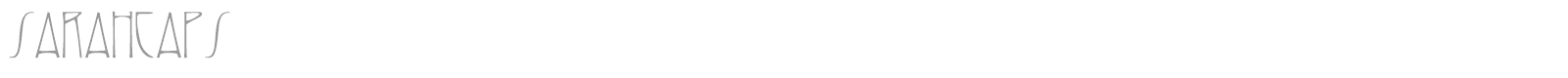 Sarah Caps font preview