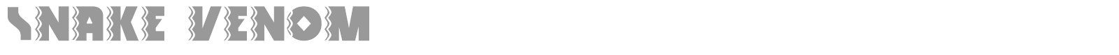 Snake Venom font preview