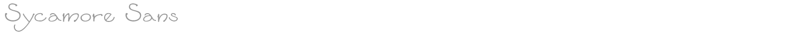 Sycamore Sans font preview