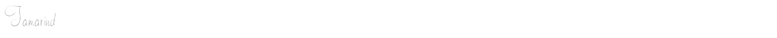 Tamarind font preview