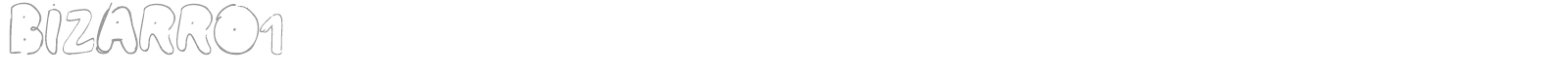Bizarro 1 font preview