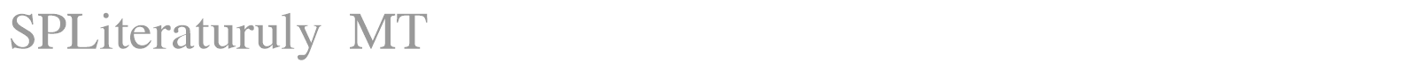 SPLiteraturuly MT font preview