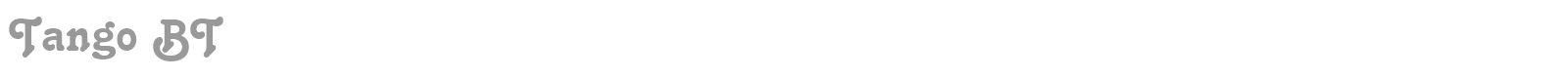 Tango BT font preview
