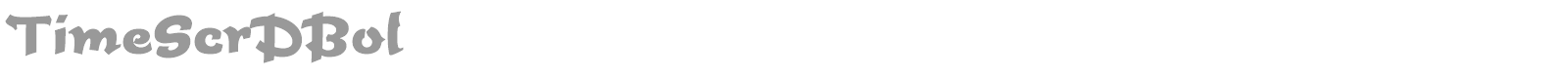 TimeScrDBol font preview
