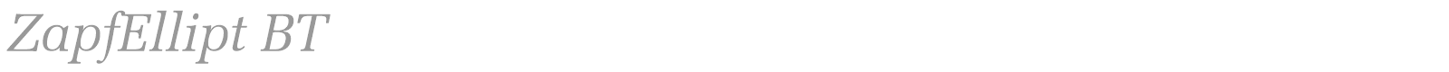 ZapfEllipt BT font preview