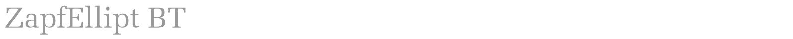 ZapfEllipt BT font preview