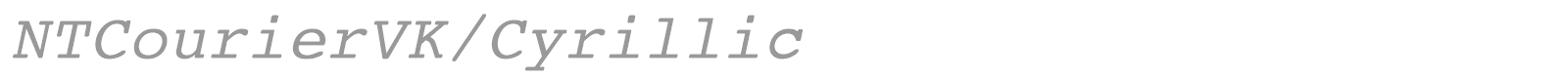 NTCourierVK/Cyrillic font preview