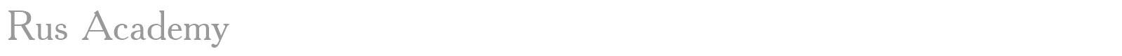 Rus Academy font preview