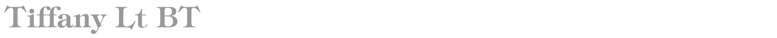 Tiffany Lt BT font preview