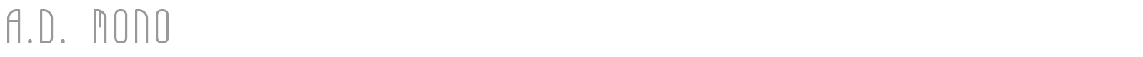 A.D. Mono font preview