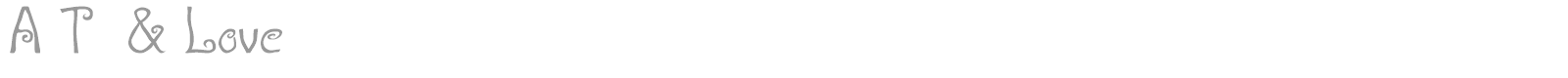 AT & Love font preview