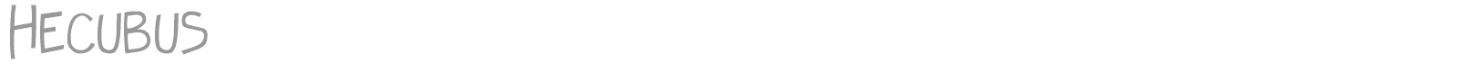 Hecubus font preview