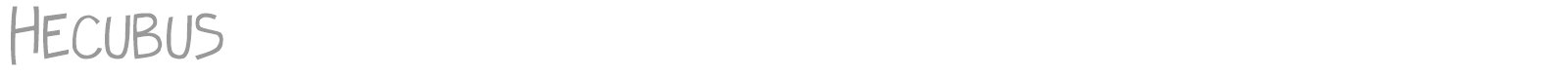 Hecubus font preview
