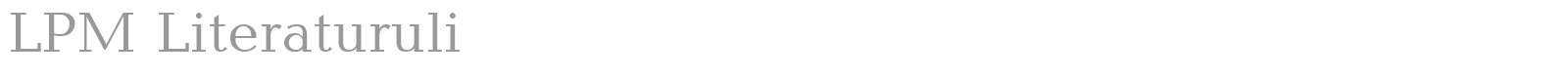 LPM Literaturuli font preview