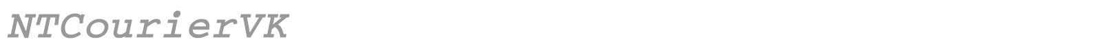 NTCourierVK font preview