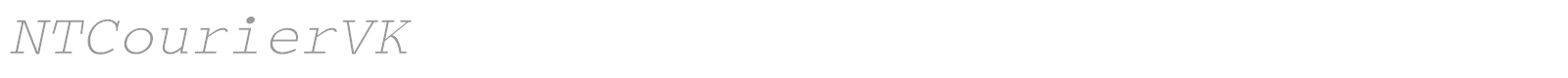 NTCourierVK font preview