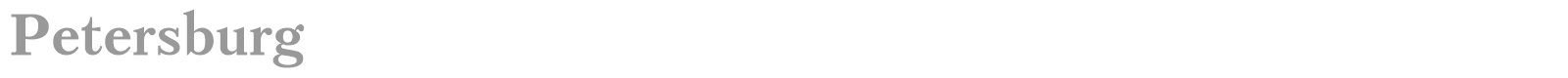 Petersburg font preview