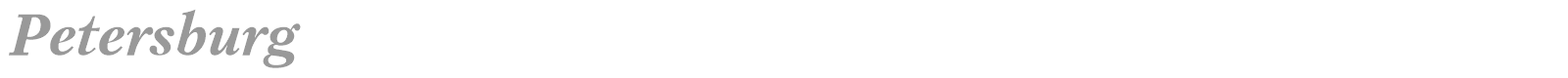 Petersburg font preview