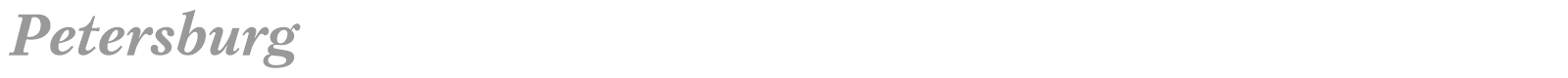 Petersburg font preview