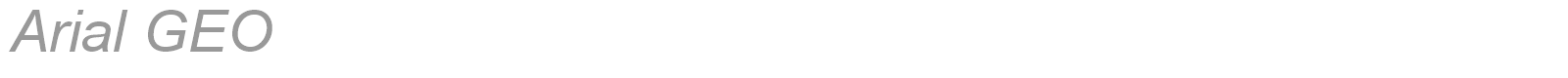 Arial GEO font preview