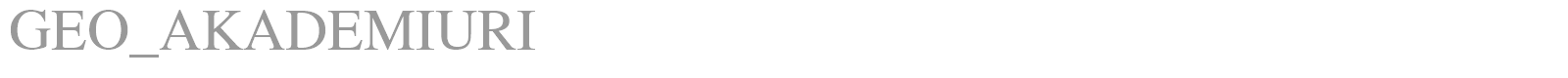 GEO_AKADEMIURI font preview