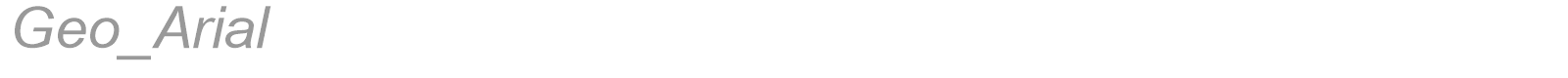 Geo_Arial font preview