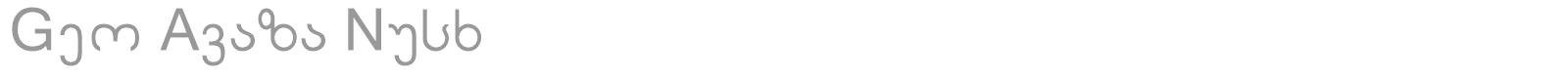 Geo Avaza Nusx font preview
